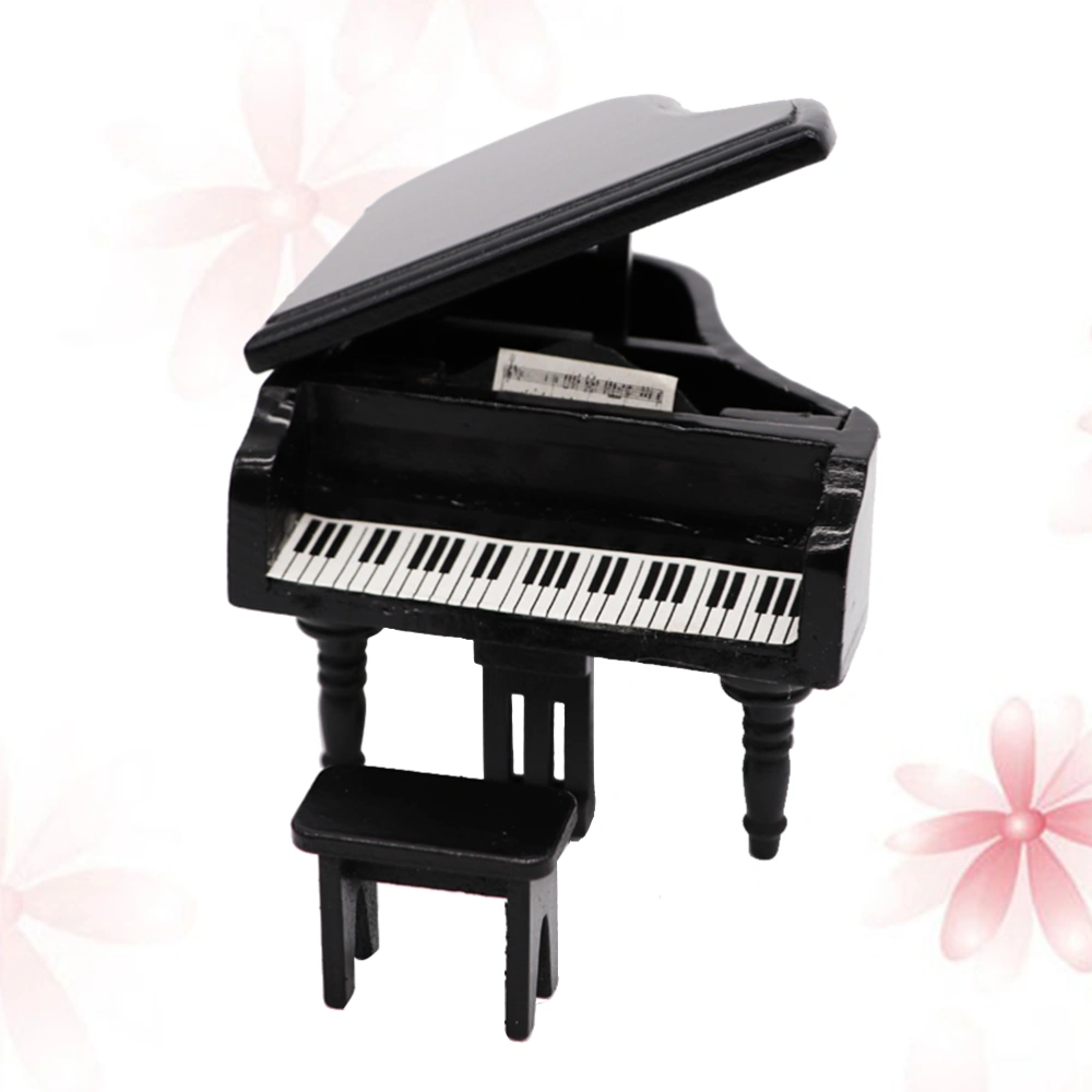 Mini Furniture Accessories Simulate Piano Models Pocket Grand Piano Arrangement