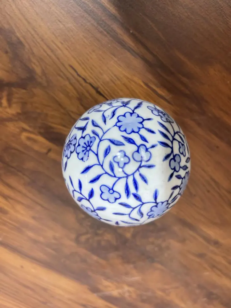 Chinese Style Floating Ceramic Ball Desktop Vase Filler Ball Floating Ceramic Sphere