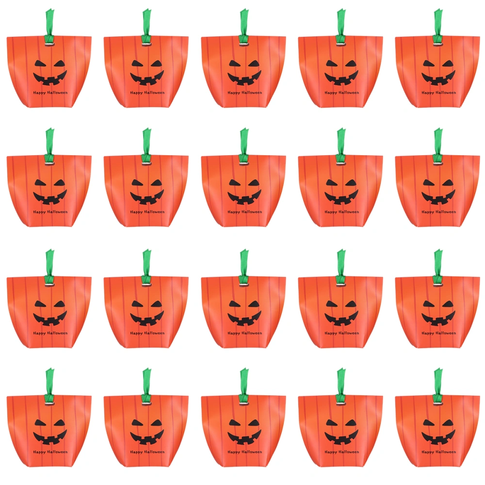 20pcs Halloween Funny Pumpkin Folding Gift Packaging Carton Candy Color Box