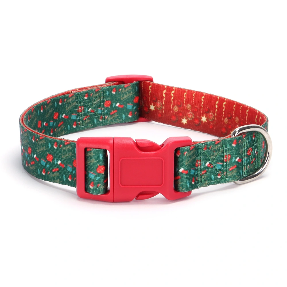 Small Dog Collar Christmas Collar Adjustable Pet Dog Collar Xmas Necklace Collar