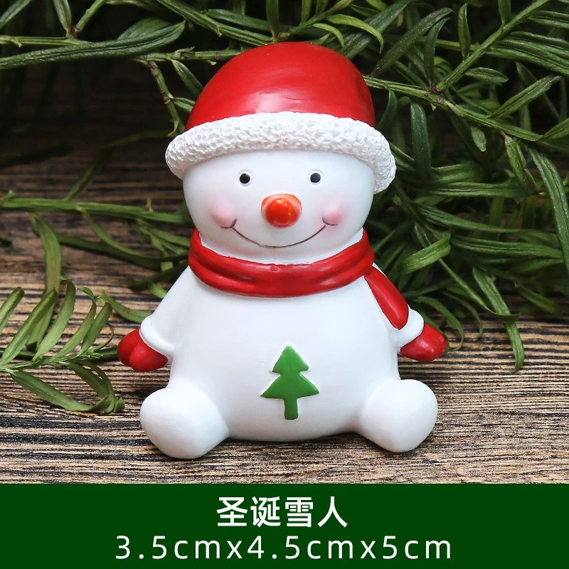 Desktop Christmas Decoration Rein Craft Snowman Delicate Christmas Themed Table Centerpiece