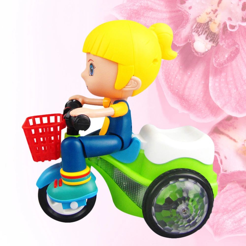 Tricycle Toy Childrens Stunt Tricycle Toy Creative Intelligent Special Tricycle Toy (Girl Style, Without Battery, Random Color)