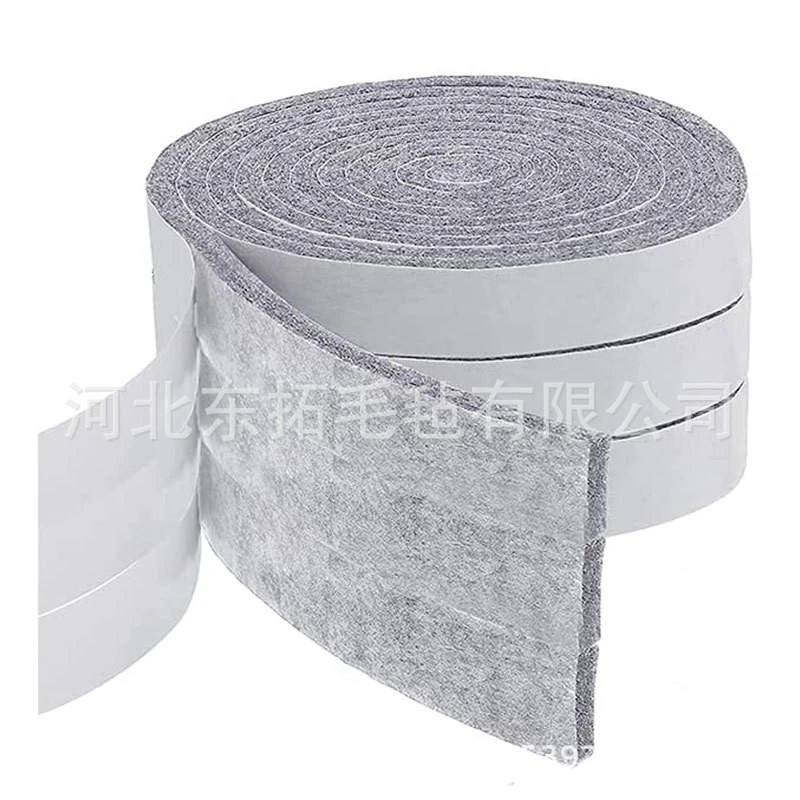 1 Roll of Cuttable Furniture Felt Strips Self Adhesive Pads Anti-skid Chair Leg Floor Protectors