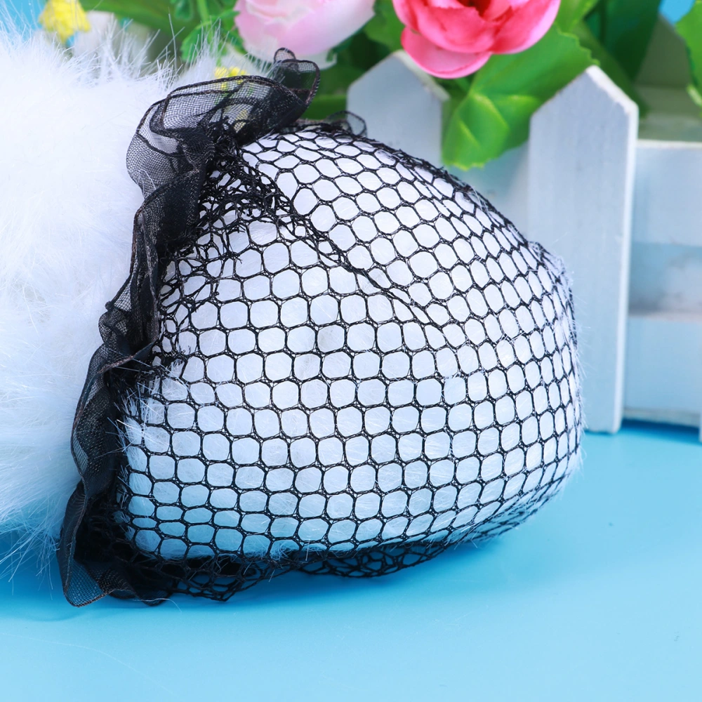 5Pcs Reusable Hair Bun Nets Lace Mesh Bun Cover for Ballet Dance Skating Gymnastics Performance Drama Wedding