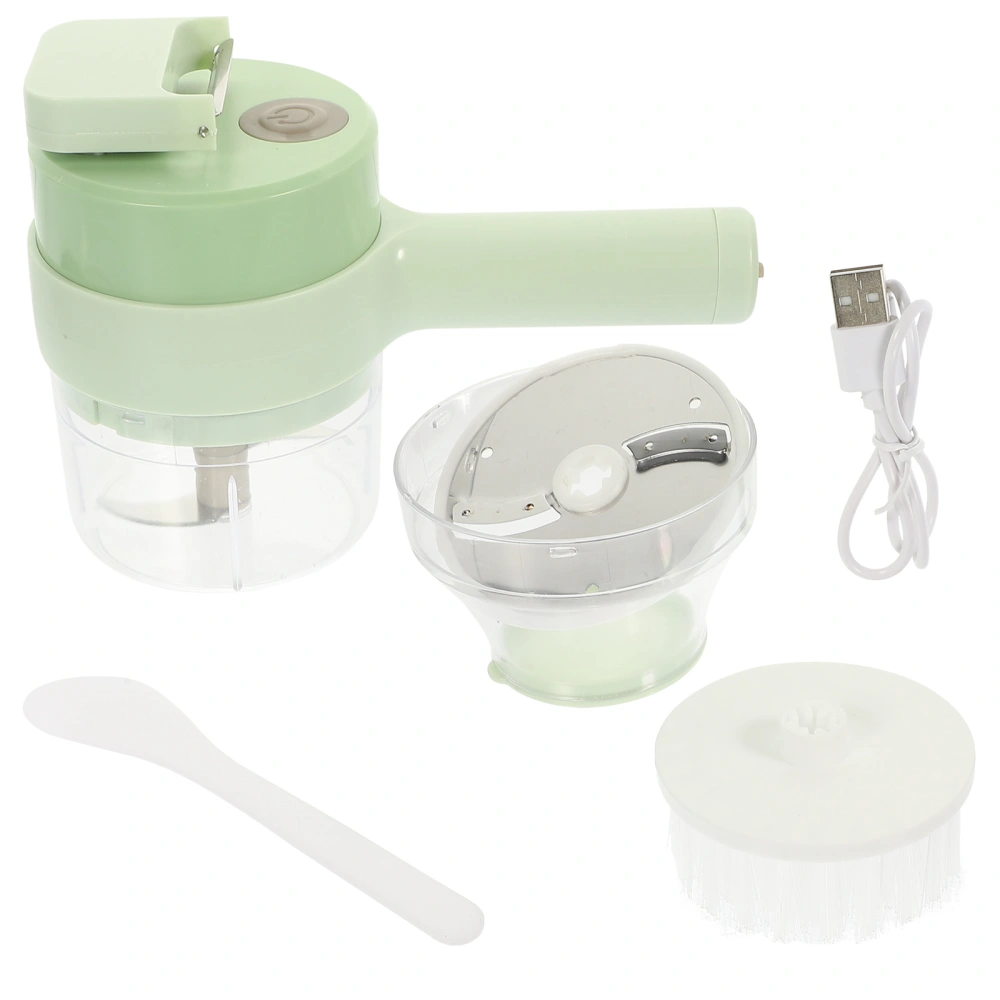 1 Set Portable Vegetable Cutter Electric Vegetable Slicer Electric Garlic Masher