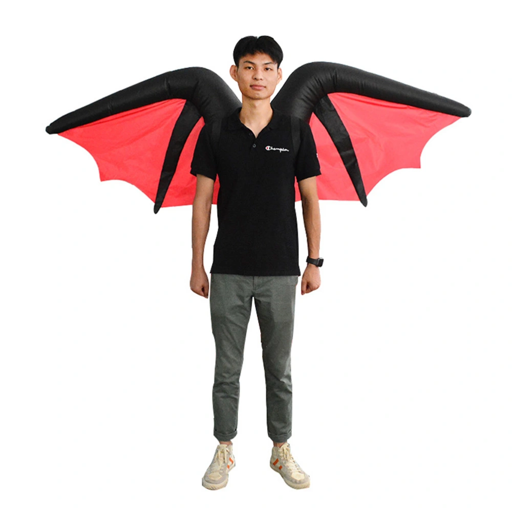 Inflatable Bat Wings Costume Funny Cosplay Costume Cartoon Bat Wings Festive Party Show Costume for Carnival Halloween Free Size