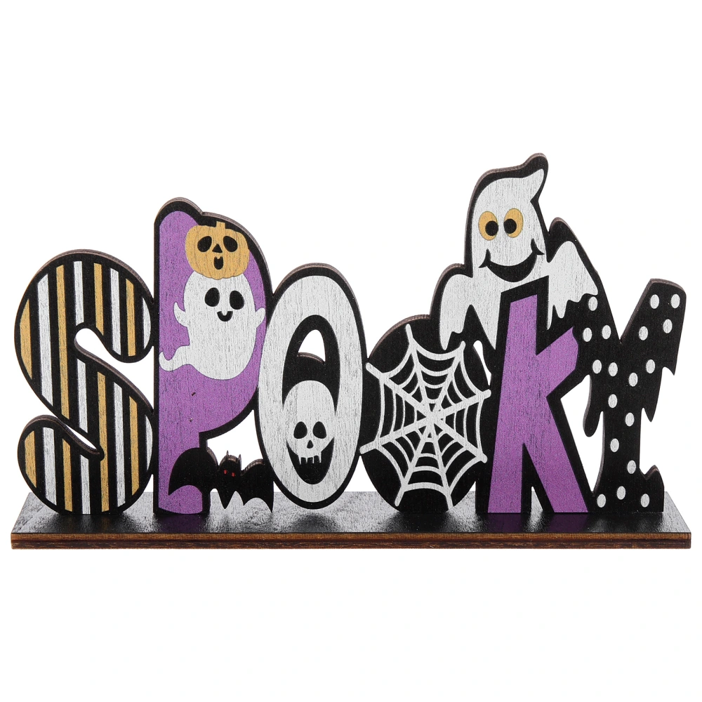 Halloween Table Decoration Wooden Table Sign Halloween Table Centerpiece