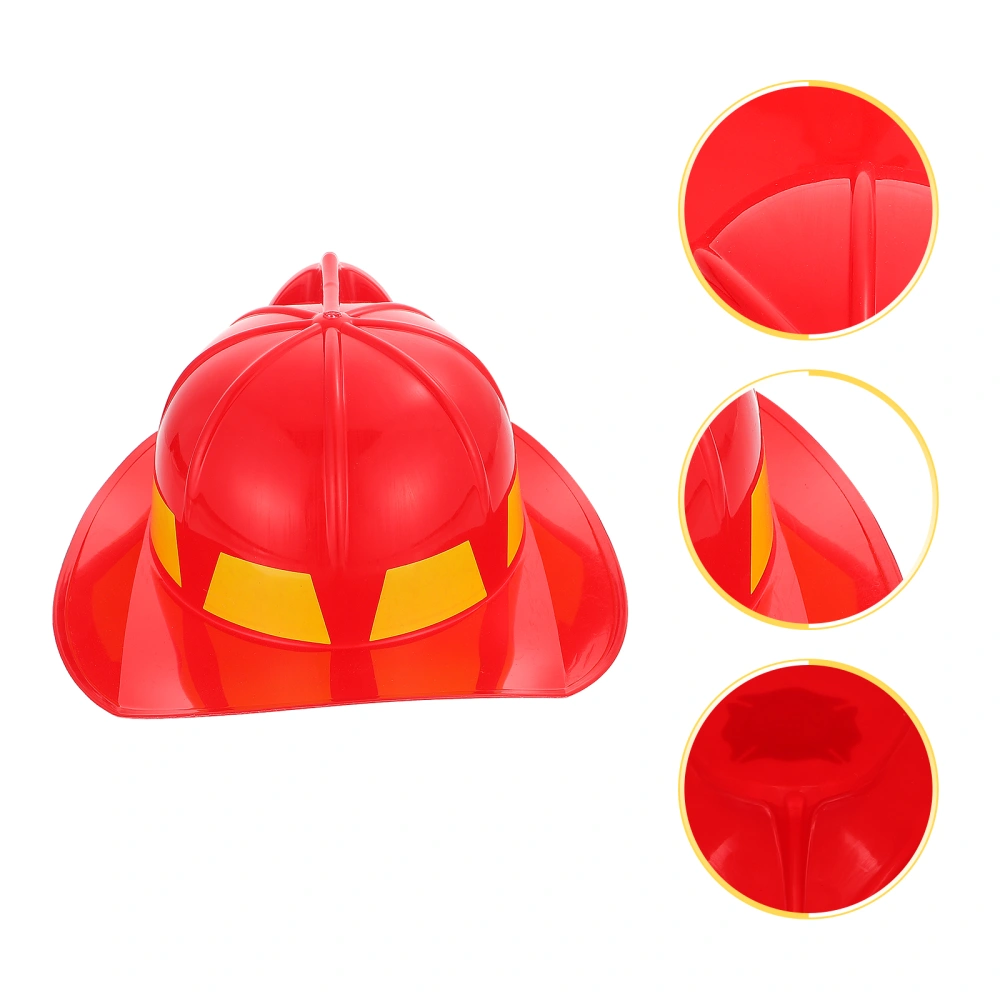 Fireman Hat Decor Children Fire Hat Kids Role-play Helmet Safety Helmet Fun Cosplay Prop