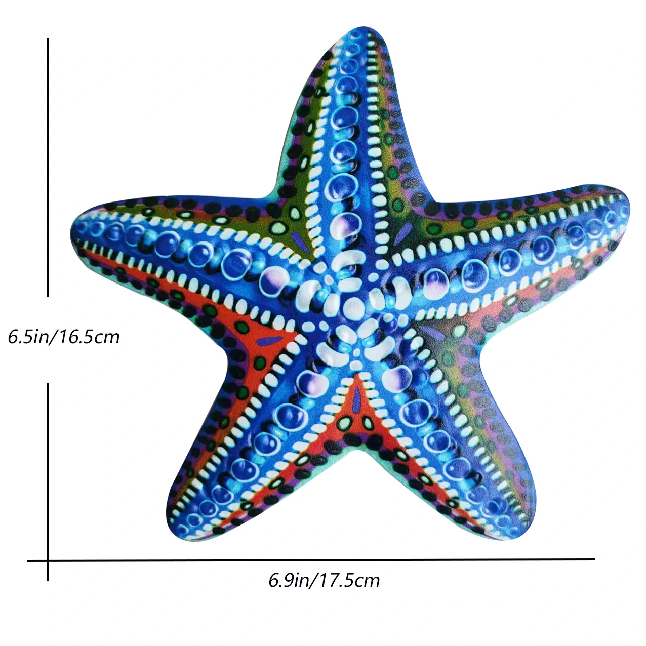 2Pcs Starfish Decor Starfish Wall Decor Starfish Wall Decor Wall Pendants Metal Starfish Decors