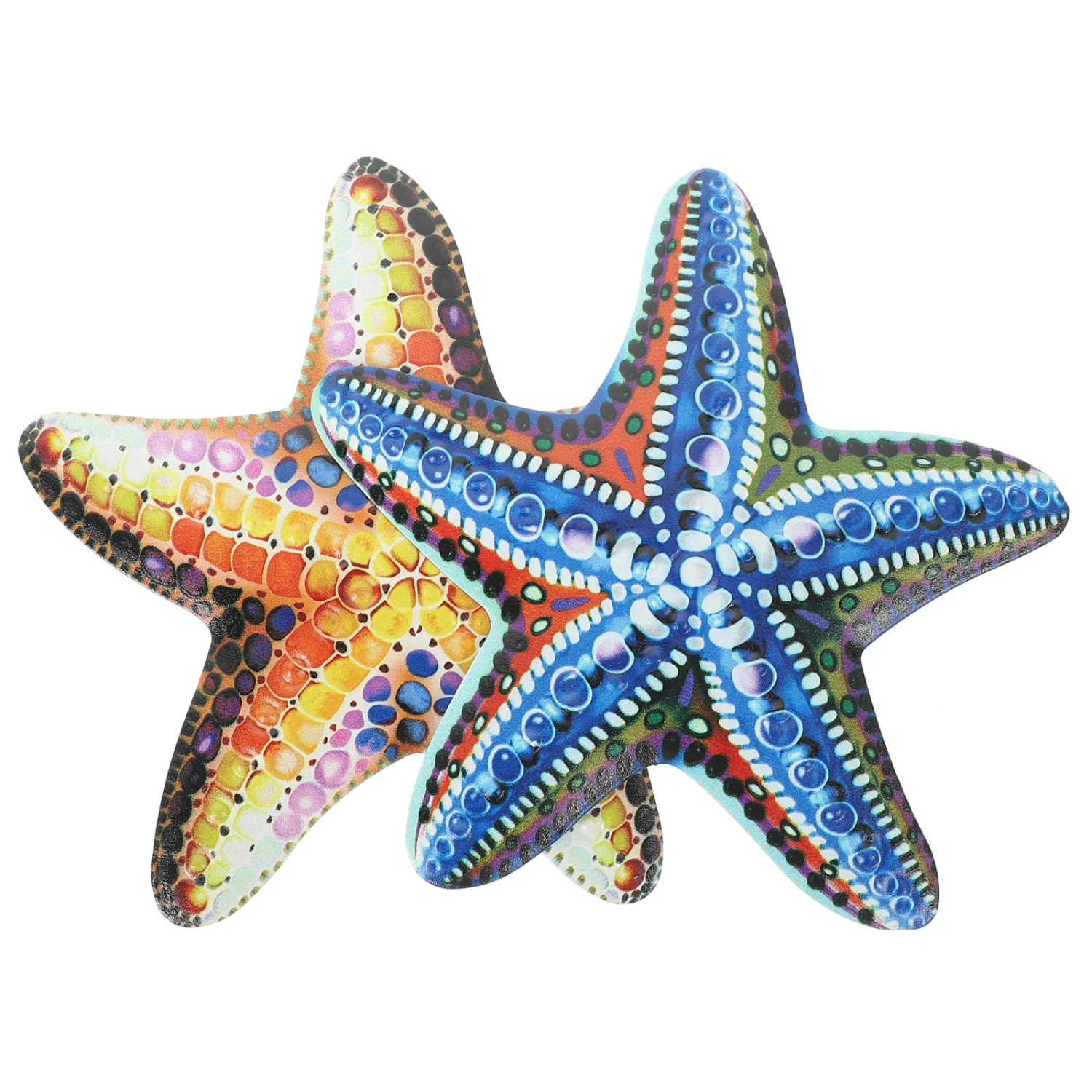 2Pcs Starfish Decor Starfish Wall Decor Starfish Wall Decor Wall Pendants Metal Starfish Decors
