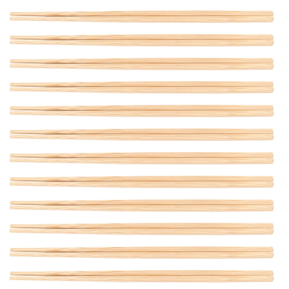 20 Pairs Wood Color Cooking Chopstick Durable Chopstick Frying Chopsticks