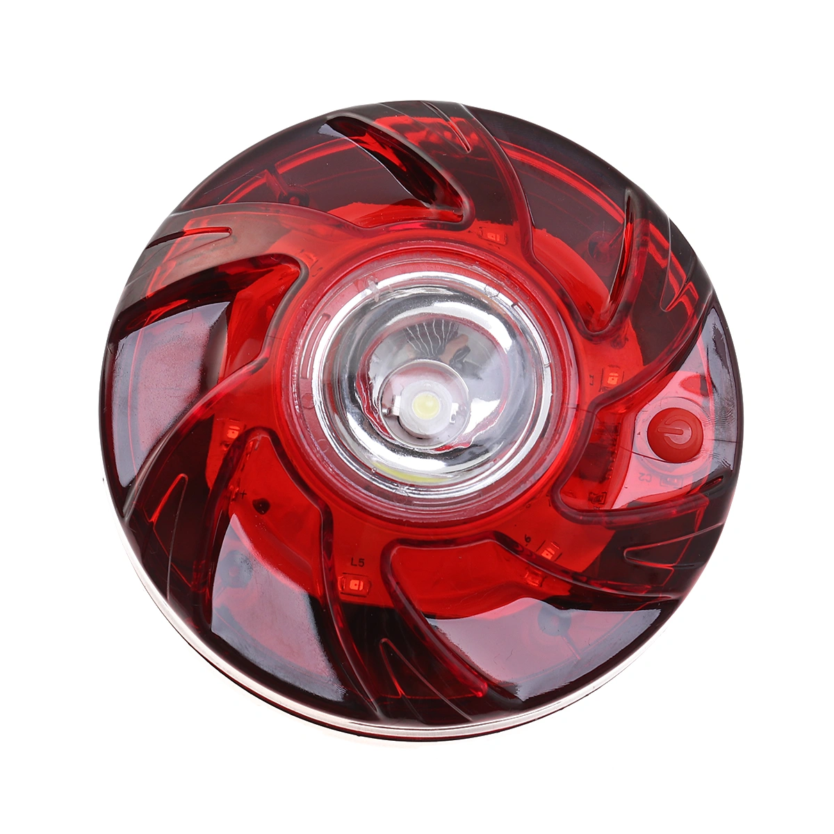 LED Flashing Warning Light Caution Emergency Lights Magnetic Beacon Strobe Light Vehicle Maintenance Warning Light (Red)