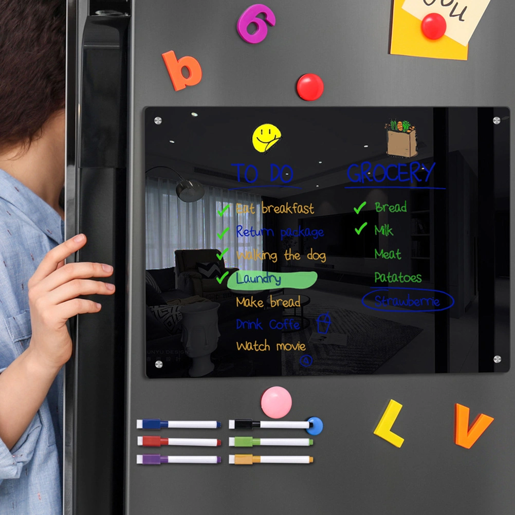 1 Set of Dry Erase Board Freezer Dry Erase Board Refrigerator Magnetic Board Daily Planning Board