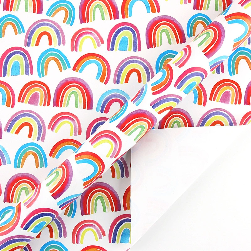 Wrapping Paper Roll Rainbow Pattern Colorful Wrapping Paper Gift Wrapping Paper Box Wrapping Paper