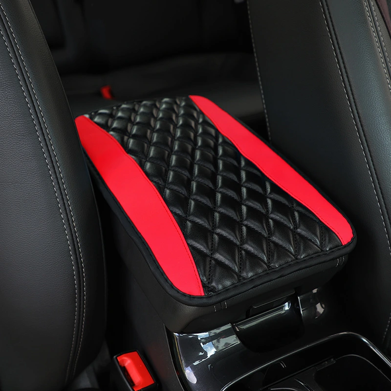 Car Center Console Cover Universal PU Waterproof Armrest Cover Car Center Armrest Cover Car Decor Accessory