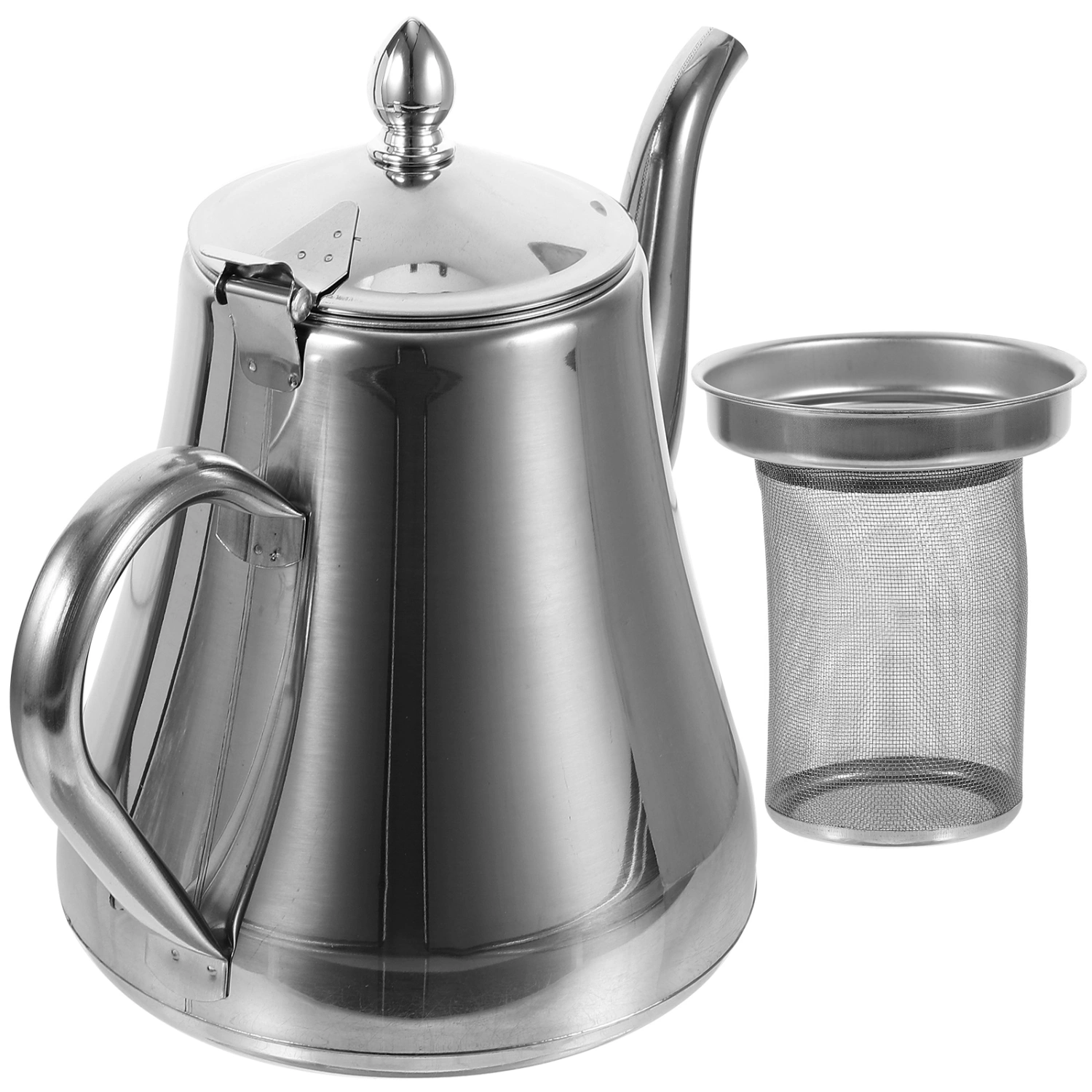 Stainless Steel Tea Pot With Removable Teapot Infuser Restaurant Teapot Household Tea Kettle