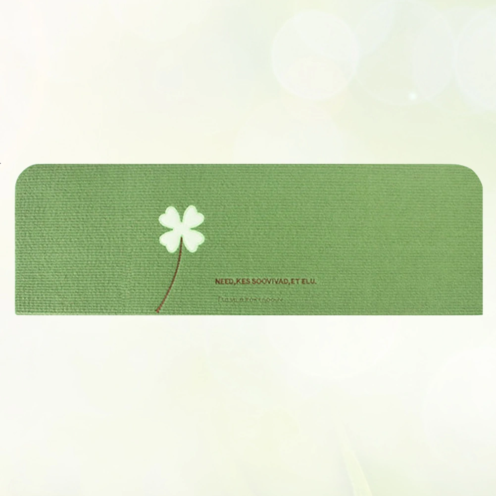 Non-Slip Luminous Staircase Pads Step Mats Stair Carpets Stair Treads Self-adhesive Step Pad (Four Leaf Clover, Fruit Green)