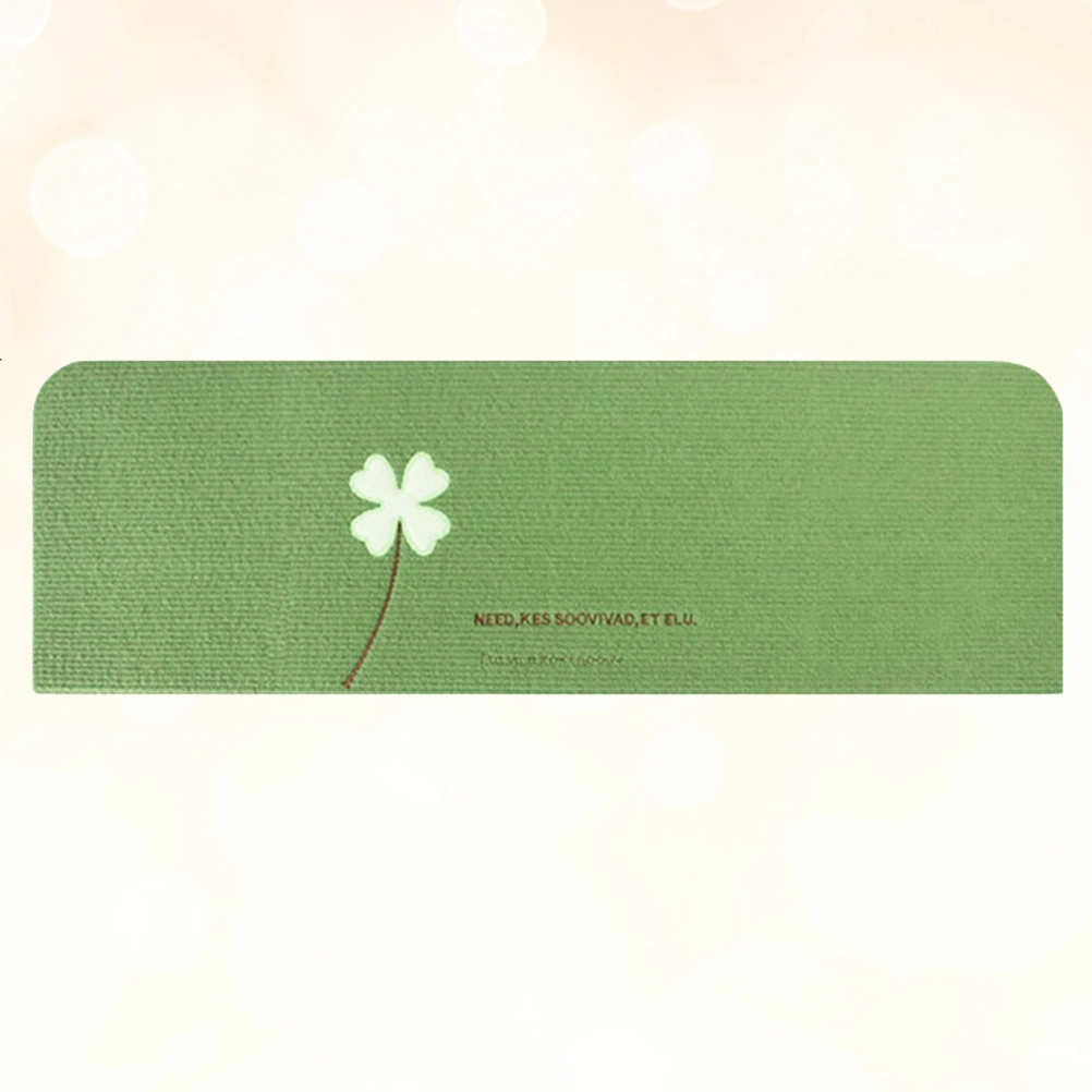 Non-Slip Luminous Staircase Pads Step Mats Stair Carpets Stair Treads Self-adhesive Step Pad (Four Leaf Clover, Fruit Green)