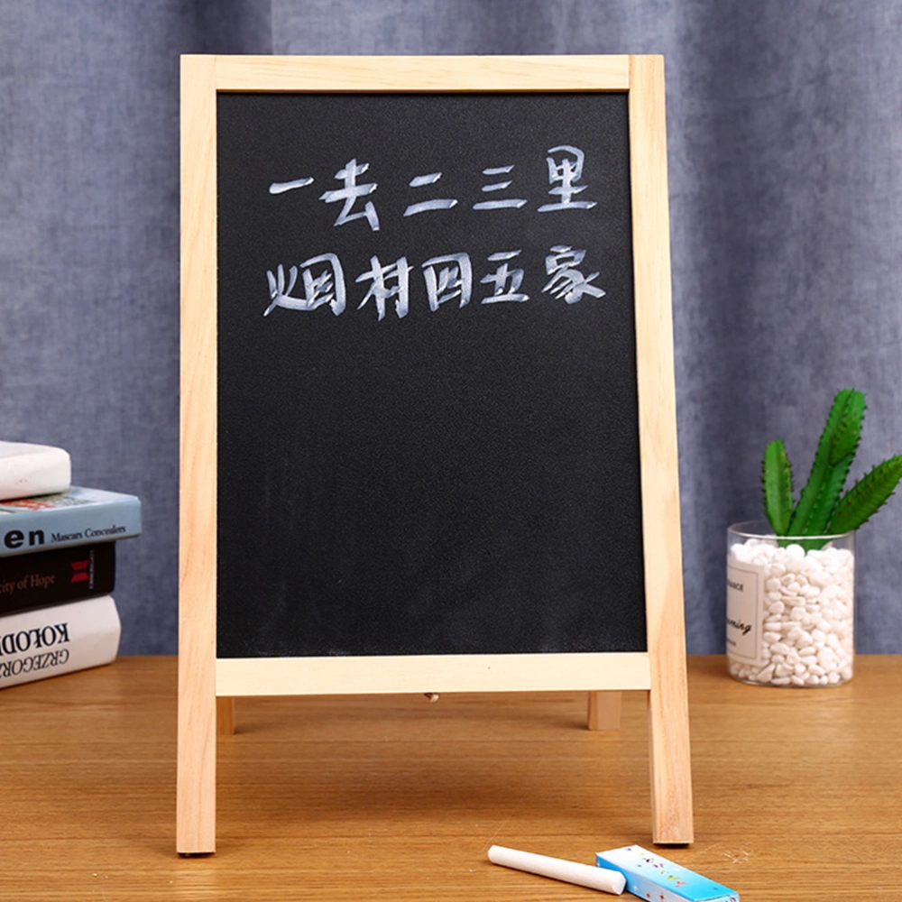 2pcs Double Sided Chalk Board Children Whiteboard Writing Board Freestanding Chalk Board for Kids