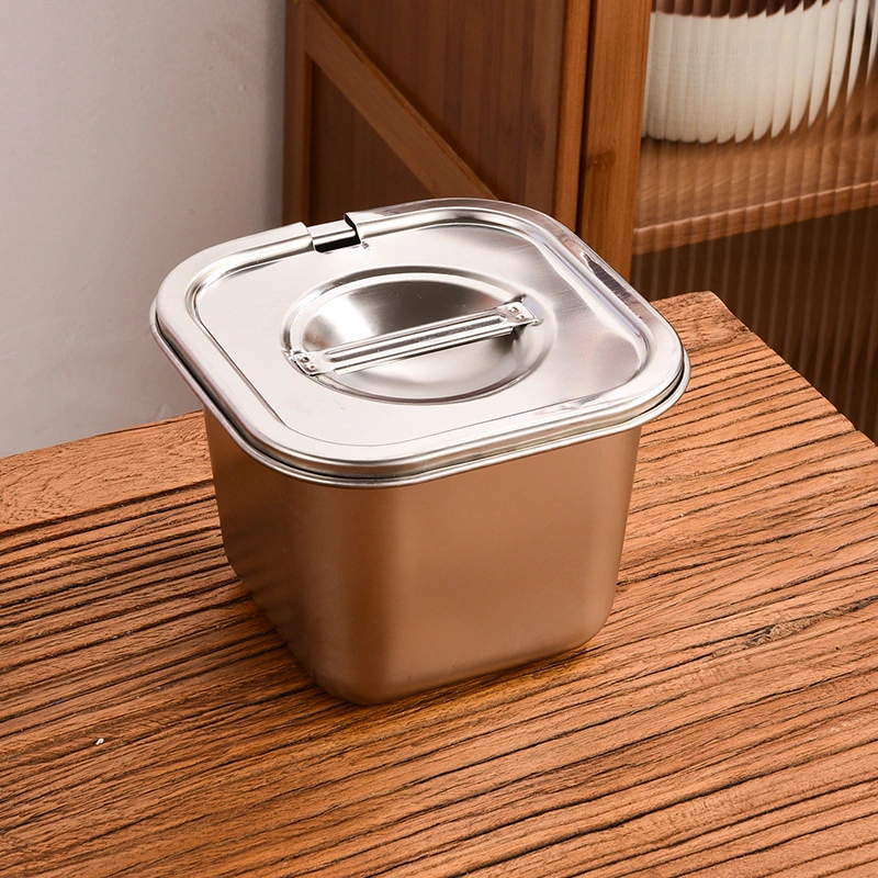 Stainless Steel Ice Cream Container Freezer Food Storage Container Homemade Ice Cream Storage Container with Lid