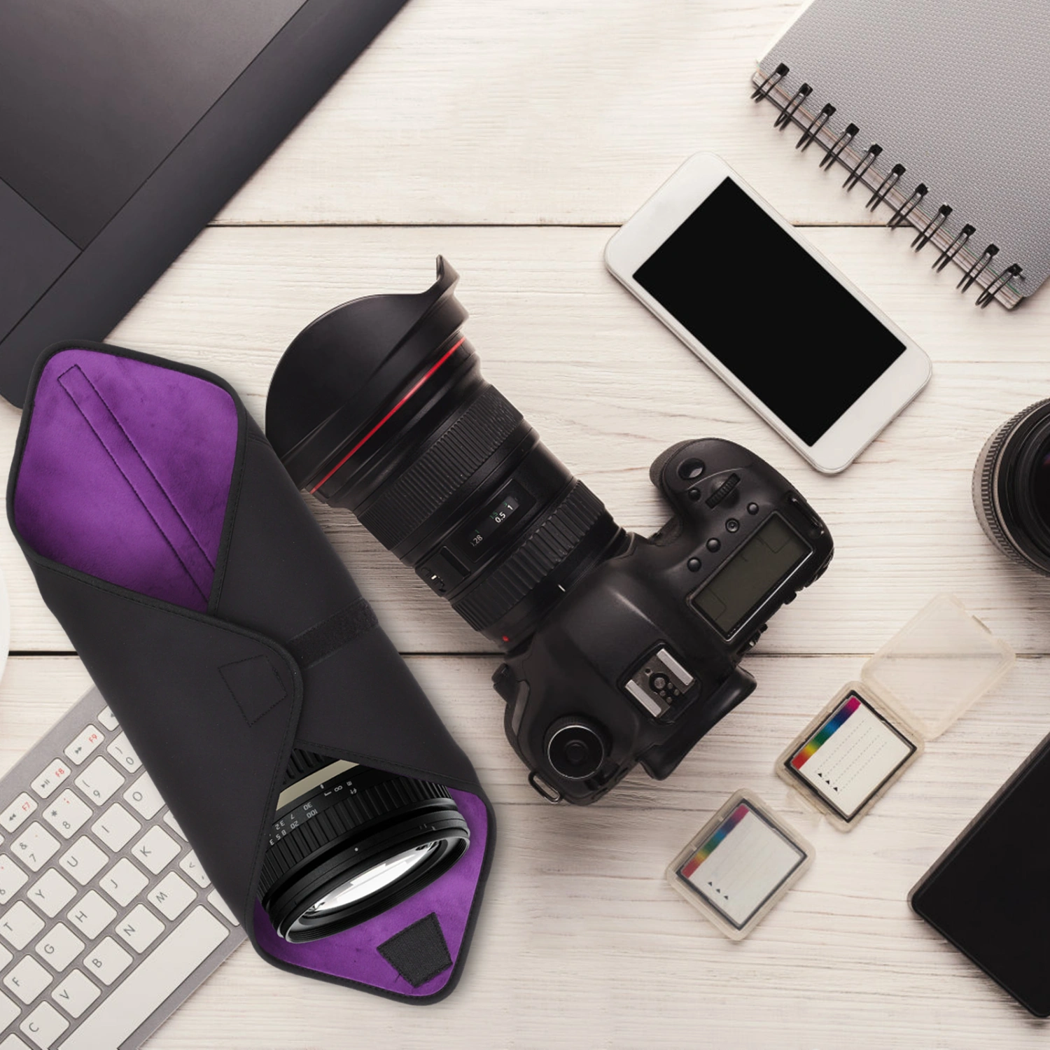Camera Lens Protective Wrap Thickened Equipment Protective Lens Wrap Cover