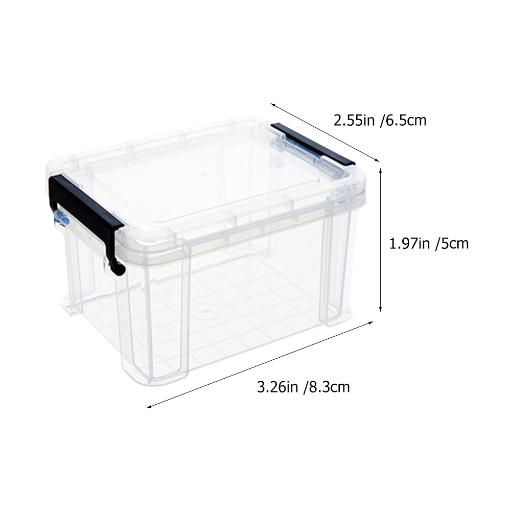 5pcs Mini Storage Boxes Transparent Storage Boxes Home Toy Storage Containers