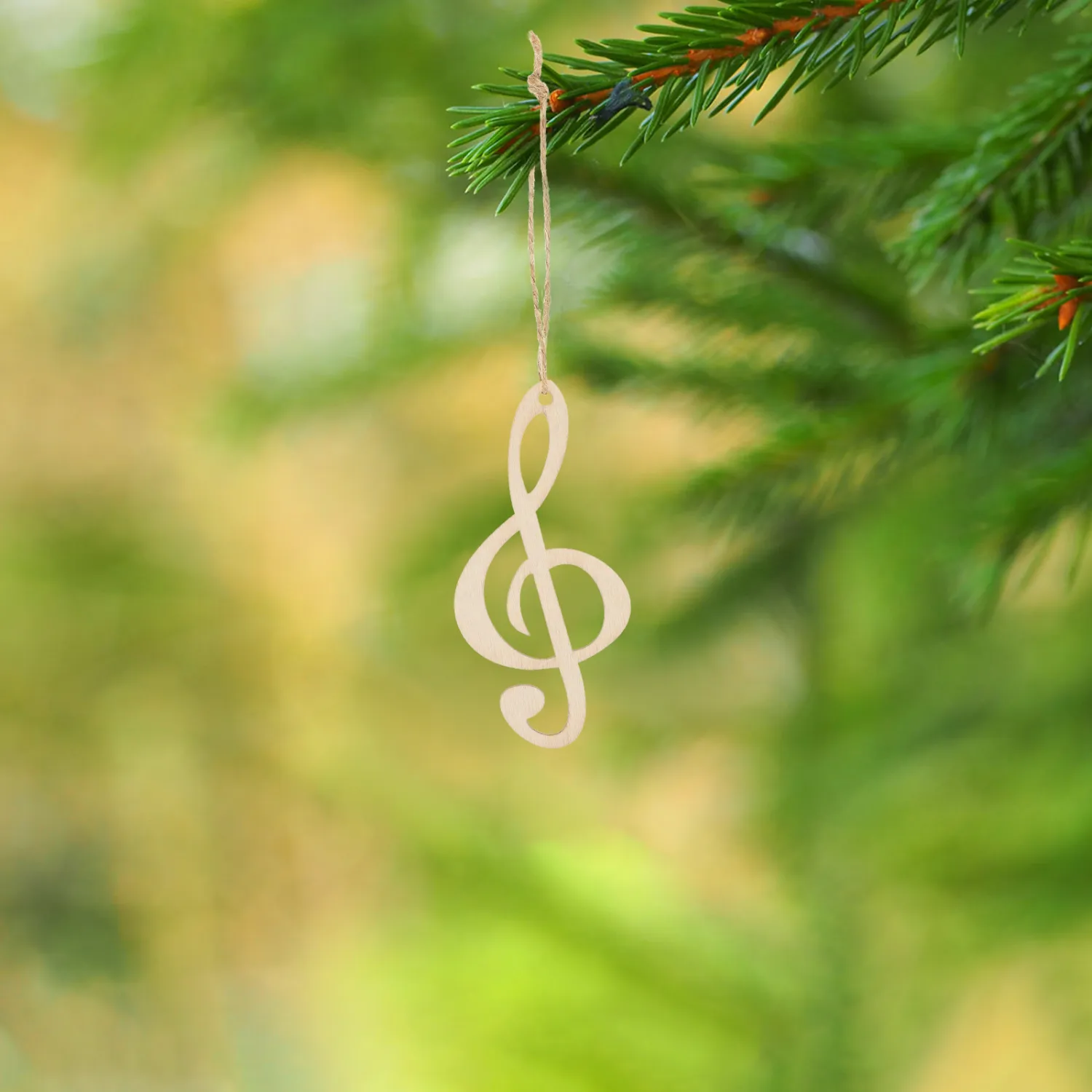 10Pcs Music Note Shaped Cutouts Wood Slices Unfinished Wood Slices DIY Wood Pieces Decors