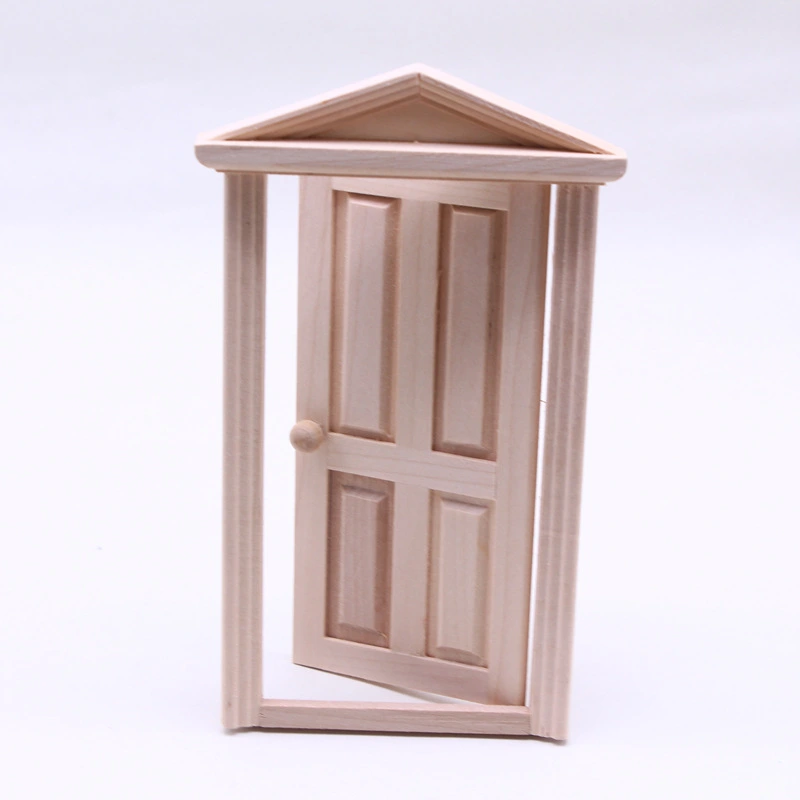 Doll House Furniture 1:12 Doll House DIY Mini Door Door Pretend Play Toy Model