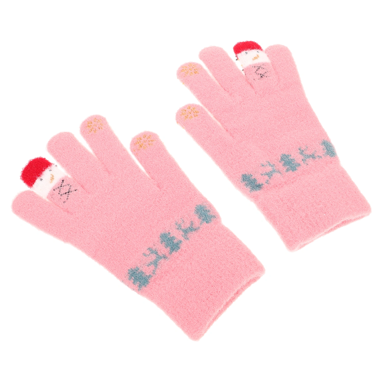 1 Pair Warm Gloves Girls Riding Gloves Christmas Gloves Knitted Gloves Outdoor Supply
