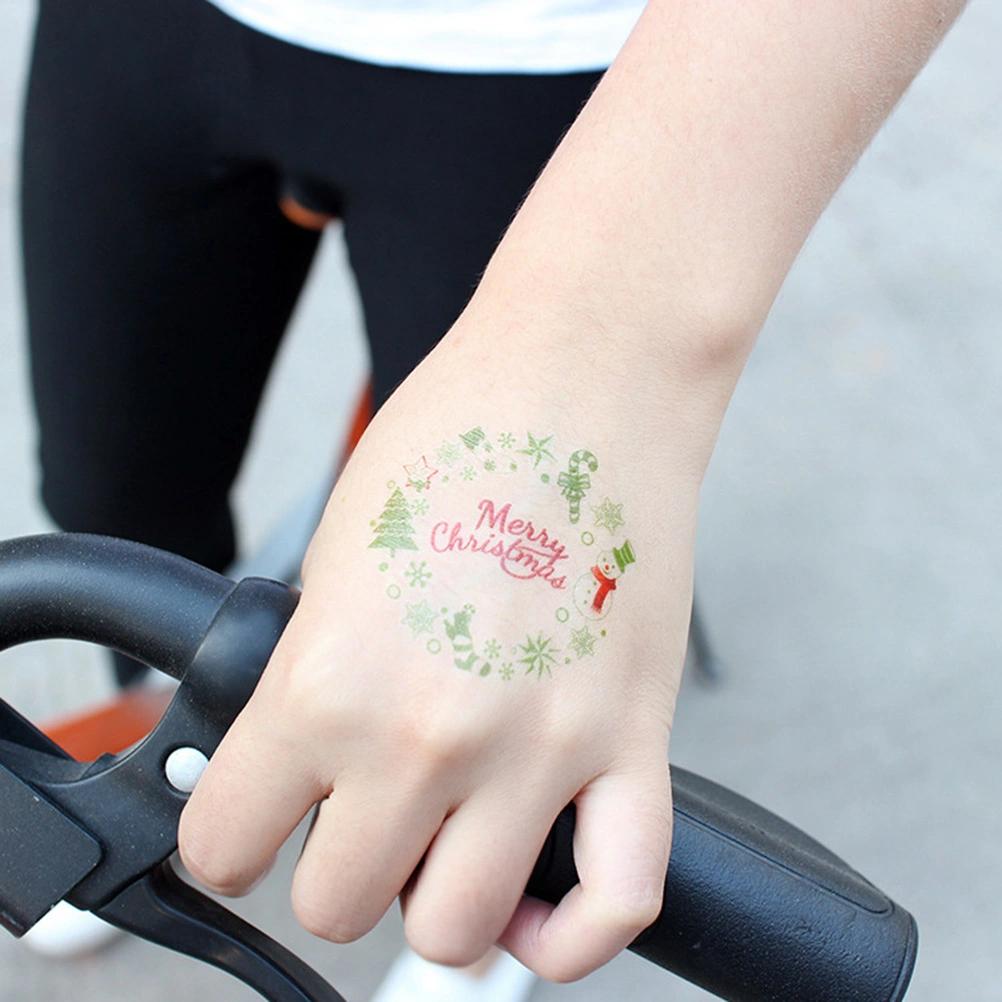 20 Sheets Sticker Christmas Sticker Colorful Christmas Tree Sticker Waterproof Sticker