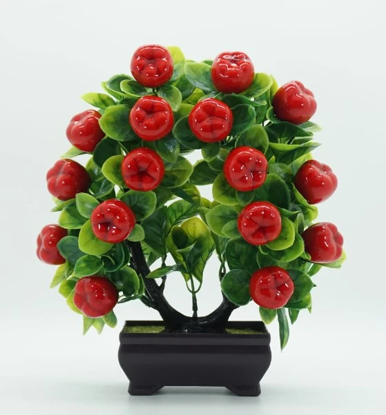 Artificial Potted Plant Fake Potted Flower Faux Potted Plant Bonsai Decoration Fake Decor