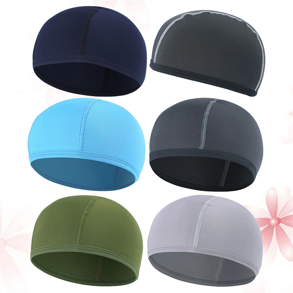 6 Pcs Helmet Liner Cycling Sports Sweat-absorb Inner Outdoor Sports Linning Headwear Sports Accessories (Radnom Color)