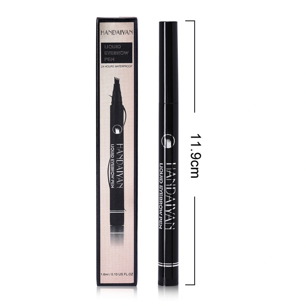 Liquid Eyebrow Pen Eyebrow Pen Natural Long-lasting Four-pronged Eyebrow Pencil(2#)