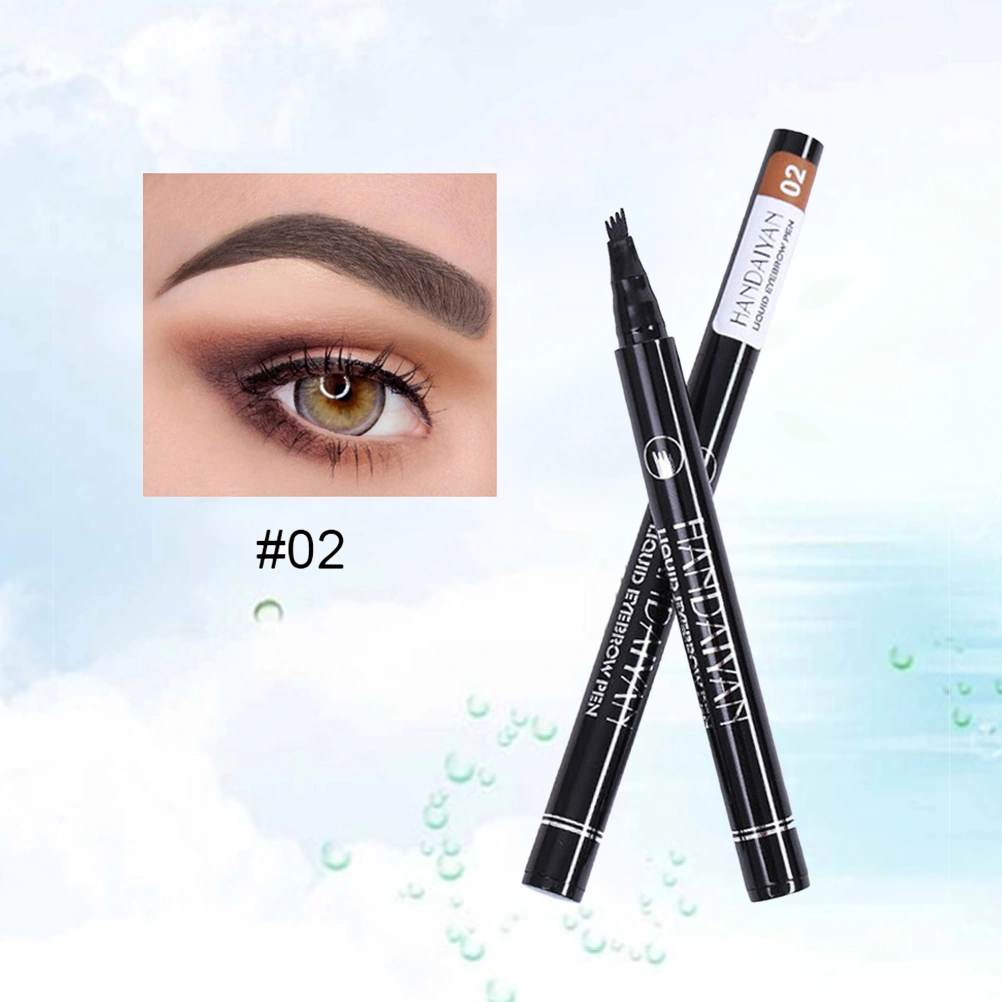 Liquid Eyebrow Pen Eyebrow Pen Natural Long-lasting Four-pronged Eyebrow Pencil(2#)