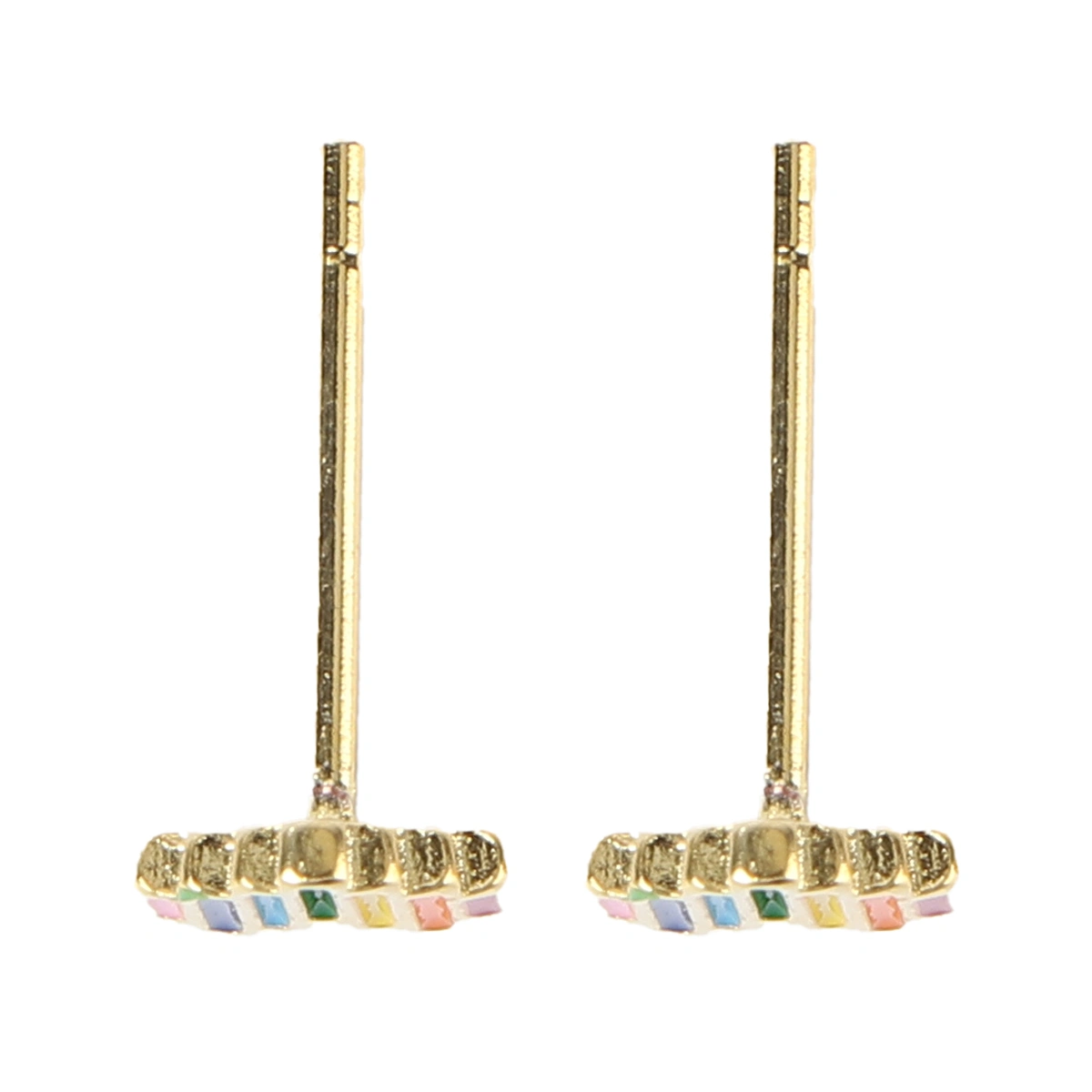 1 Pair Halloween Ear Rings Rainbow Ear Studs Female Earbob Decor Ear Accessory