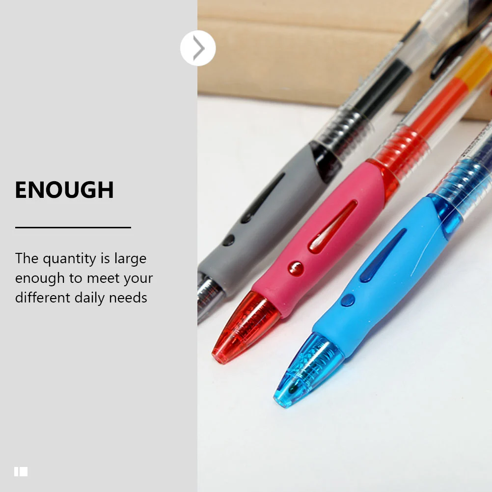 12pcs Antiskid Work Pens Office Gel Pens Household Student Pens Writing Supply