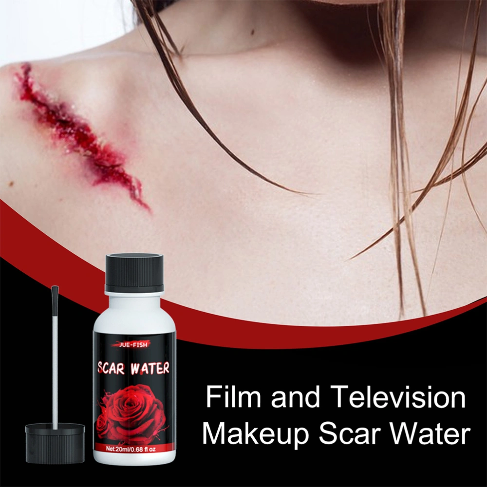 4pcs Fake Special Effects Stage Performance Makeup Kit Blood Plasma Scar Wax