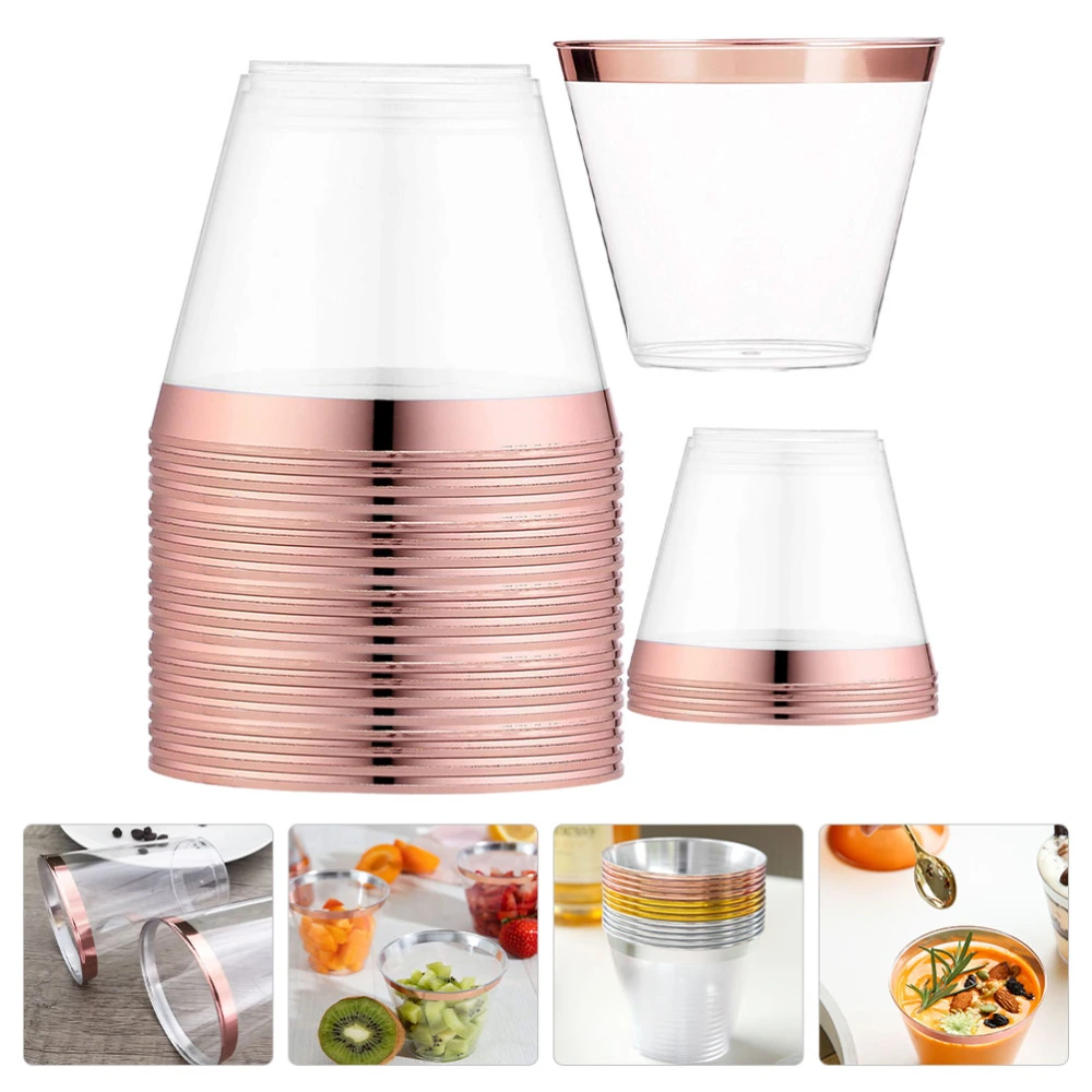 25Pcs Disposable Wine Cups Party Beverage Cups Practical Ice Cream Cup Small Dessert Cups