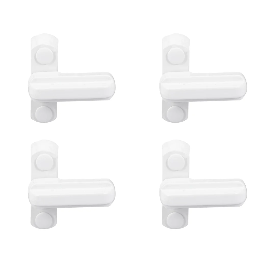 4pcs T Shaped Zinc Alloy Window Lock Extra Security Window Lock Jammer Locks