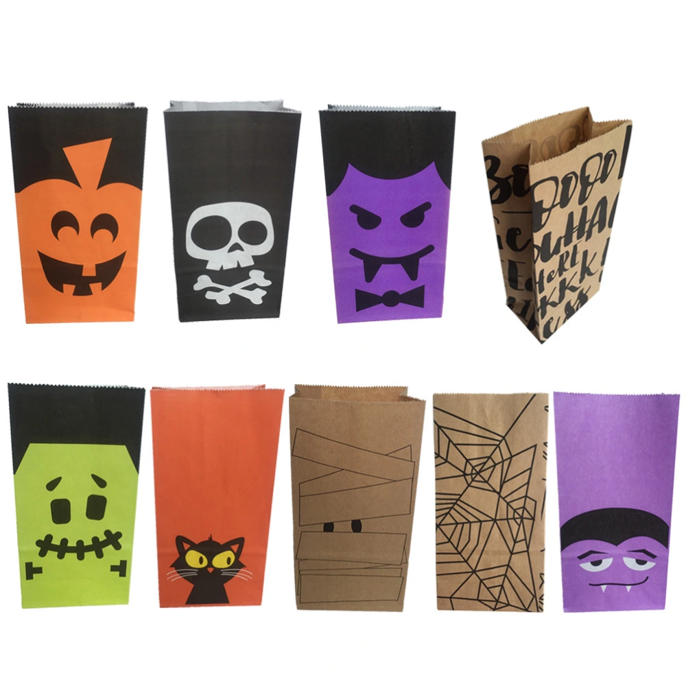 36 Pcs Halloween Candy Bags Gift Cookies Bags Party Favors Paper Bags for Baking Random Style