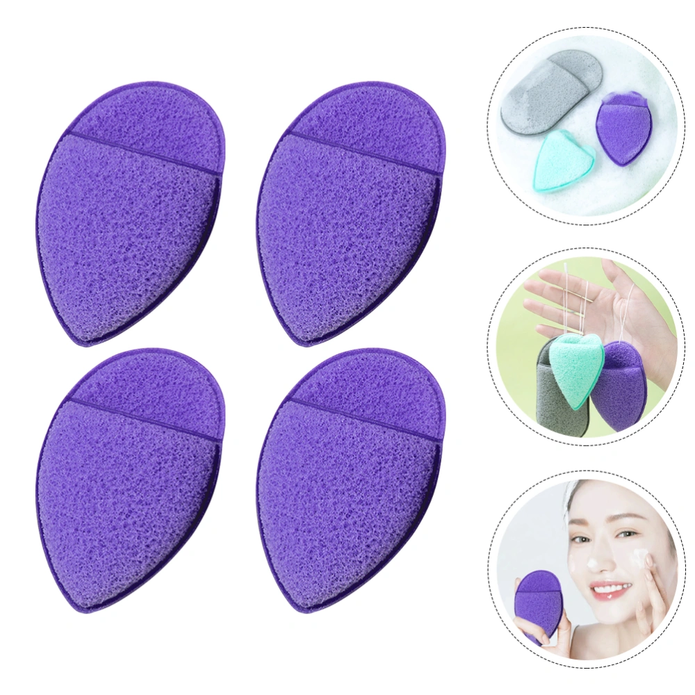 4Pcs Makeup Removal Pads Facial Cleaning Puffs  Facial Washing Sponges