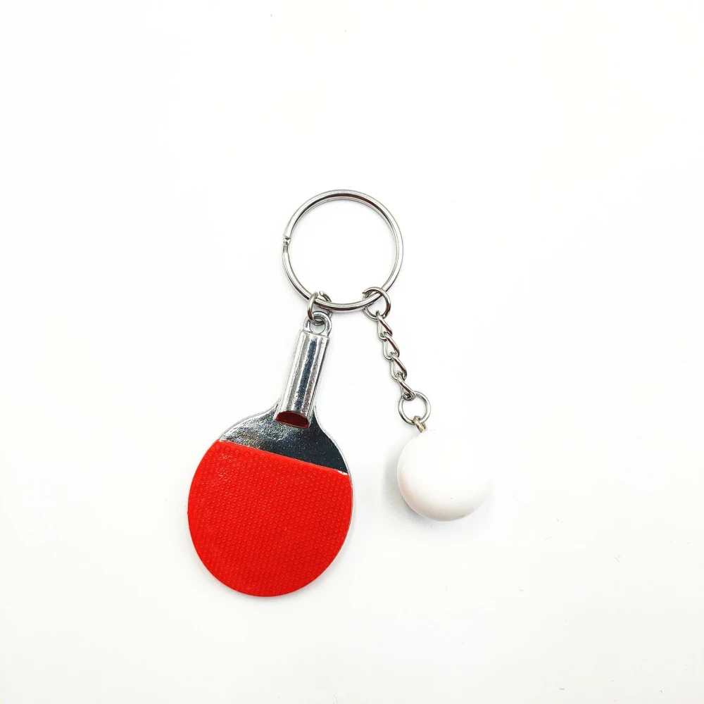 6Pcs Small Table Tennis Ball Keychains Small Table Tennis Pendants Table Tennis Match Keepsakes Decors