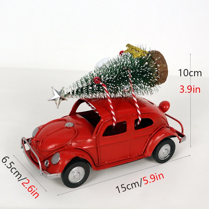 1 set of Table Car Xmas Tree Decorations Decorative Car Models Home Christmas Decors