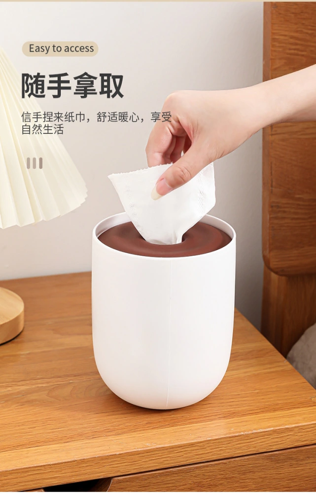 Paper Towel Holder Countertop Lidded Toilet Paper Box Roll Paper Dispenser