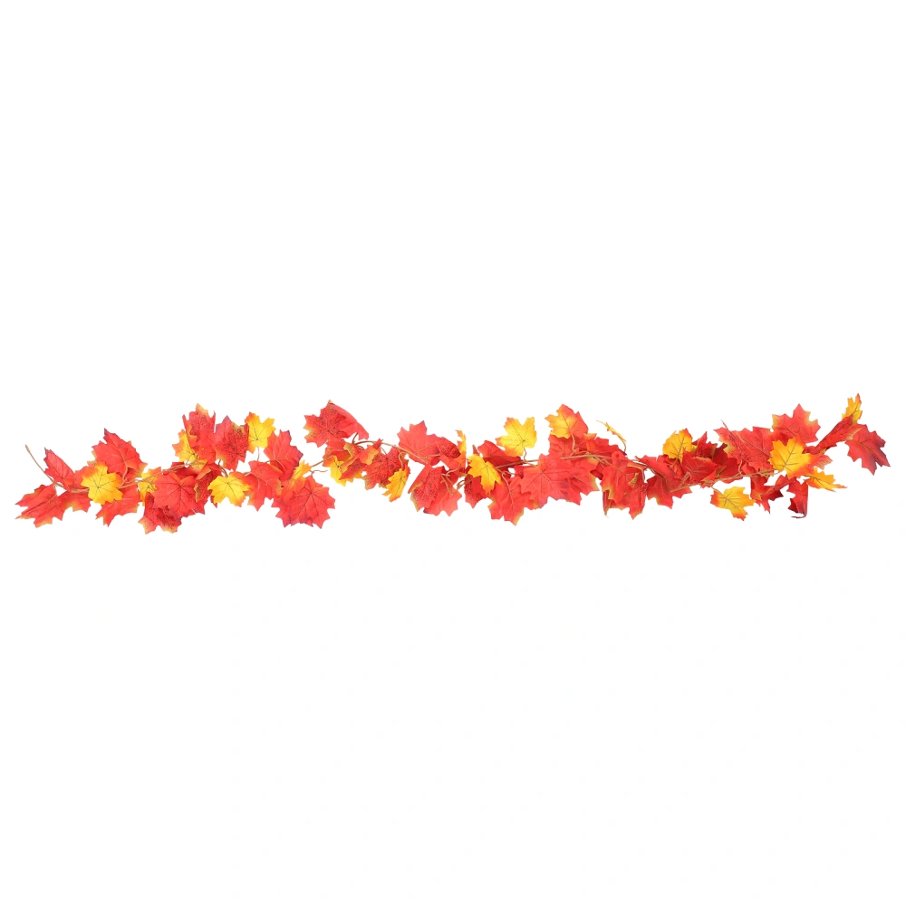 1Set Fall Maple Leaves Hanging Vine Thanksgiving Fake Maple Leaf Garland