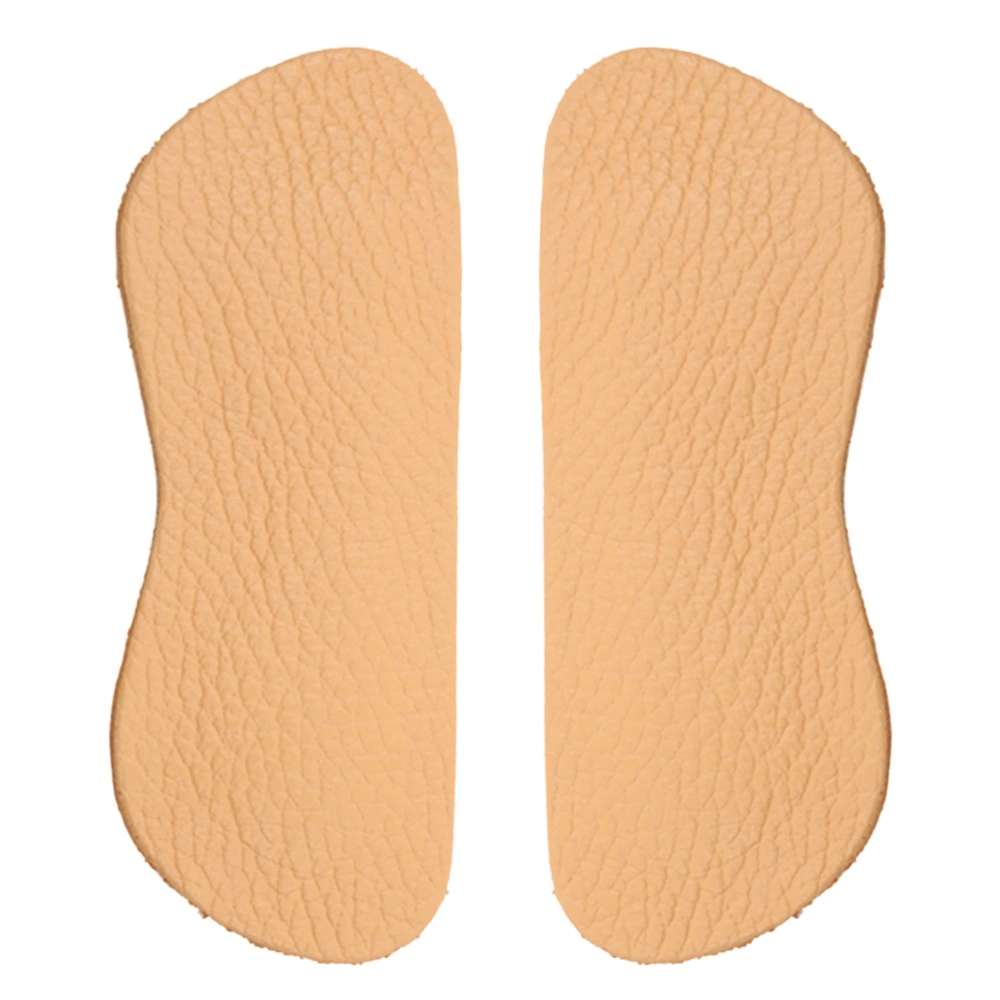 1 Pair of Heelpiece Pads Comfortable Leather Inserts Front Insole Self Adhesive Shoe Pad Heelpiece Cushion for High-heeled Shoes