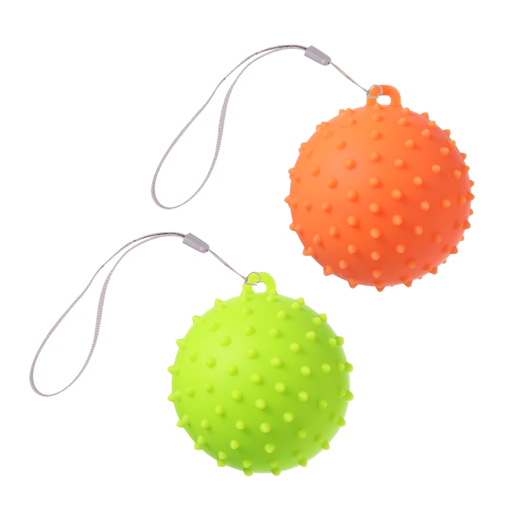 2Pcs Silicone Grip Balls Hand Muscle Relaxation Balls Round Wrist Developer