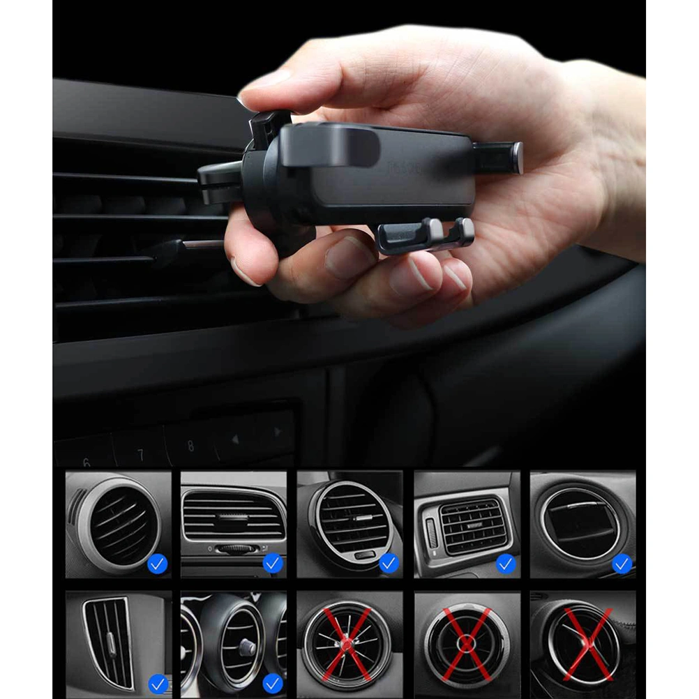 Car Air Vent Mount Gravity Phone Bracket Holder Invisible Telescopic Phone Mount Navigation Stand
