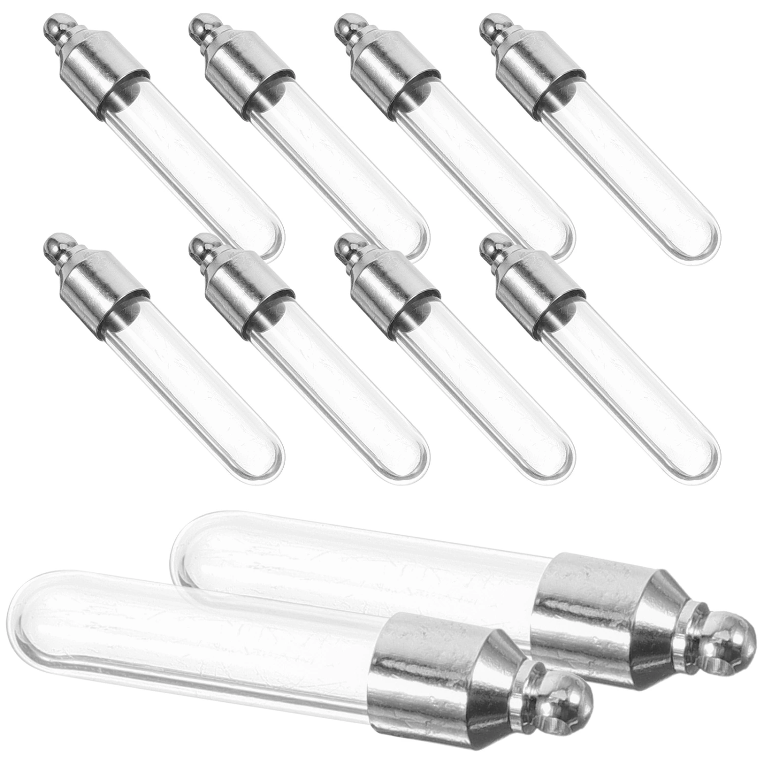 1 Set of Small Glass Vials Tiny Glass Vials Decors Miniature Wishing Bottles Pendants Hanging Wish Bottles