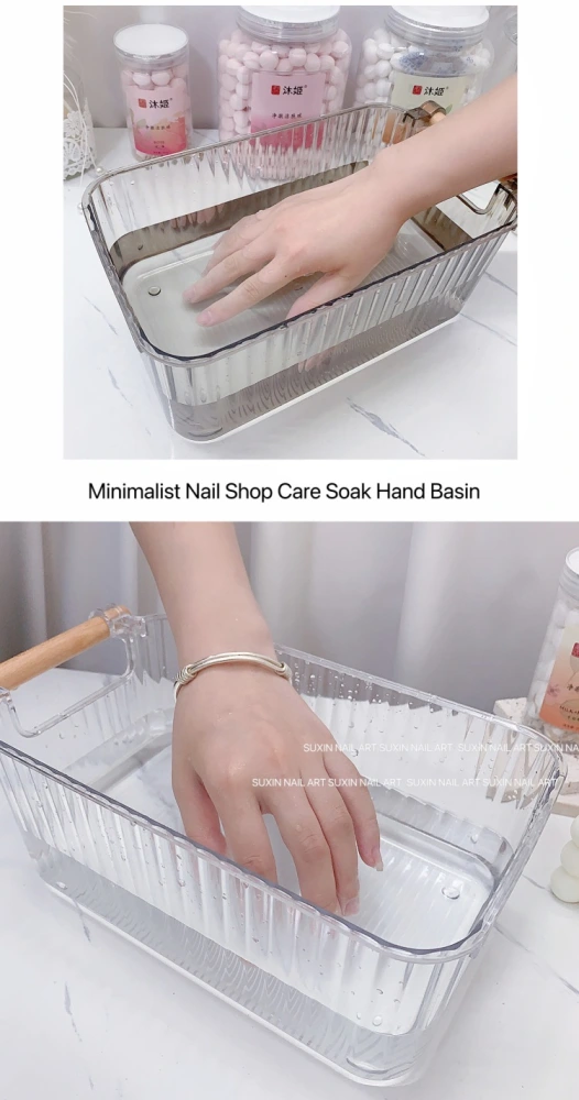 Nail Soak Bowl Manicure Soaking Bowl Gel Polish Remover Bowl for Nail Salon Home